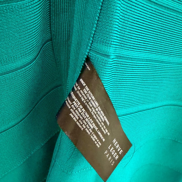 🆕 HERVE LEGER PARIS A-LINE BANDAGE MINI DRESS - Picture 6 of 6